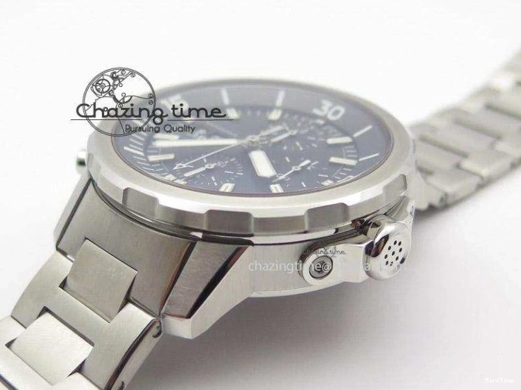 MIROTIME 0504 Classic Aquatimer Chrono IW376803 V6F 1:1 Best Edition Black Dial On SS Bracelet A 7361
